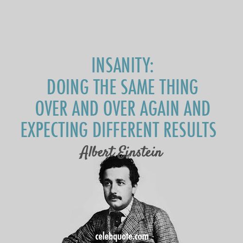 insanity albert einstein