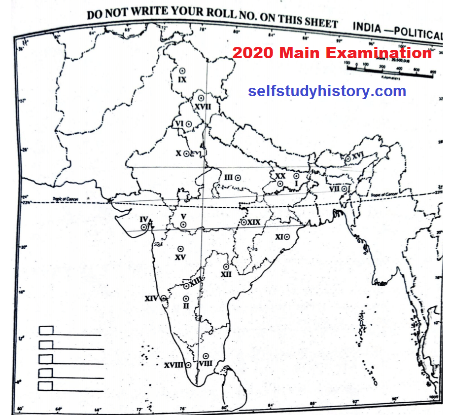Map based questions with solution- 2020 History Optional Mains ...