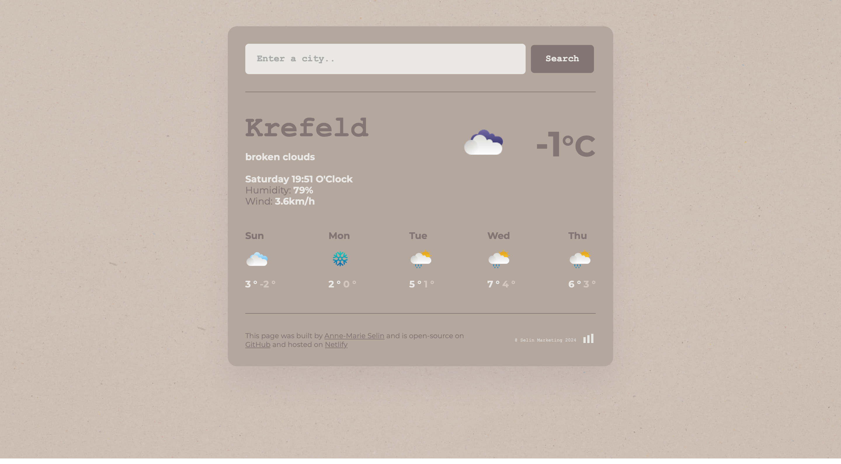 Functional Weather App