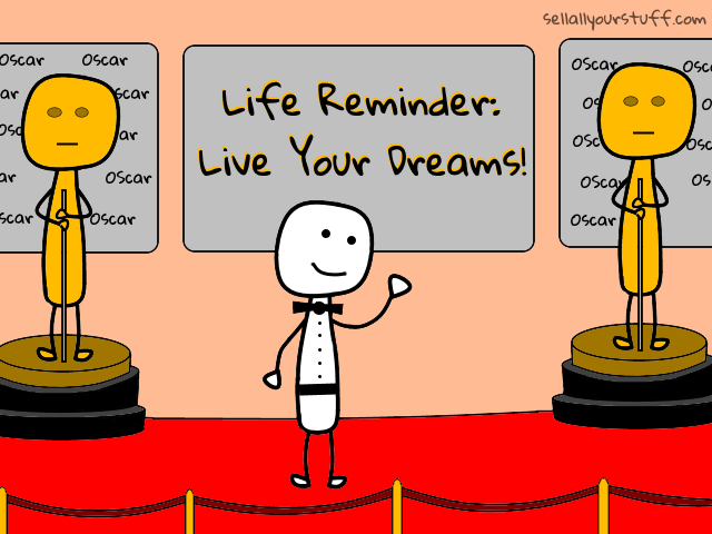 stickman at the Oscars with sellallyourstuff.com