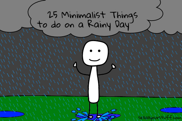 minimalist rainy day