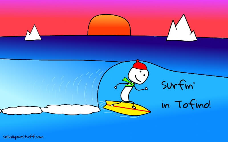 tofino surfing