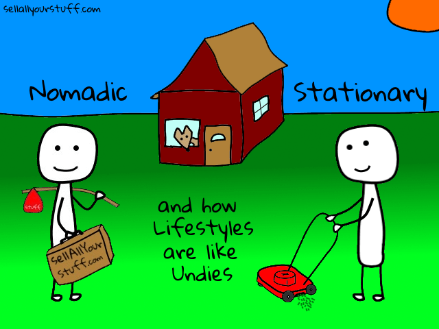 nomadic lifestyle versus stationary lifestyle