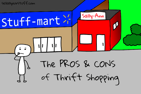 pros and cons of thrift shopping