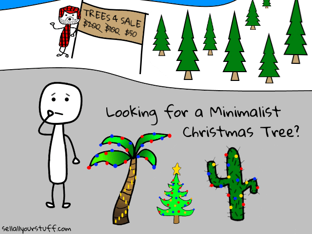 minimalist Christmas tree image