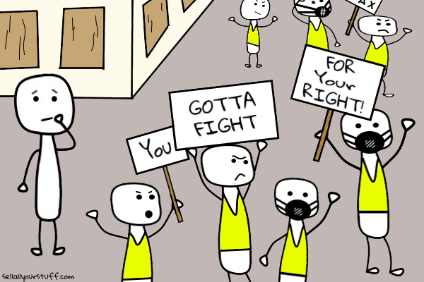 image of yellow vest protests