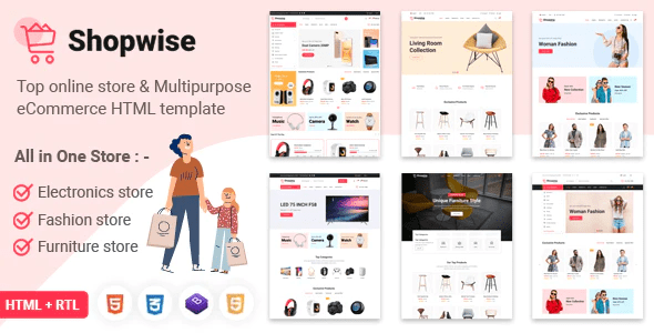 Shopwise - eCommerce Multipurpose Bootstrap 5 HTML Template