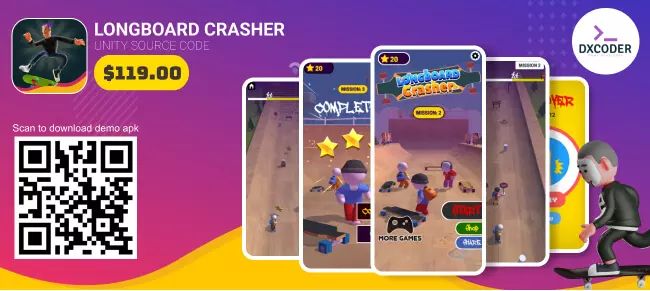 Longboard Crasher Sell Unity Code - Premium Gradient Picture Gallery - 8K