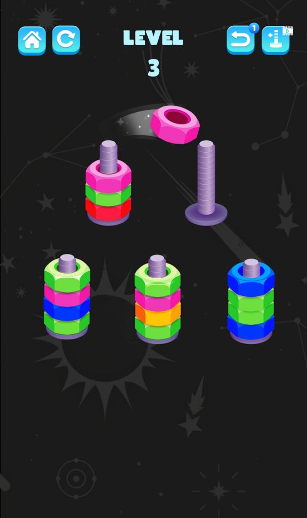 Nuts Bolts Sort Challenge Sell Unity Code - Vintage Textures - Classic Ultra HD Collection