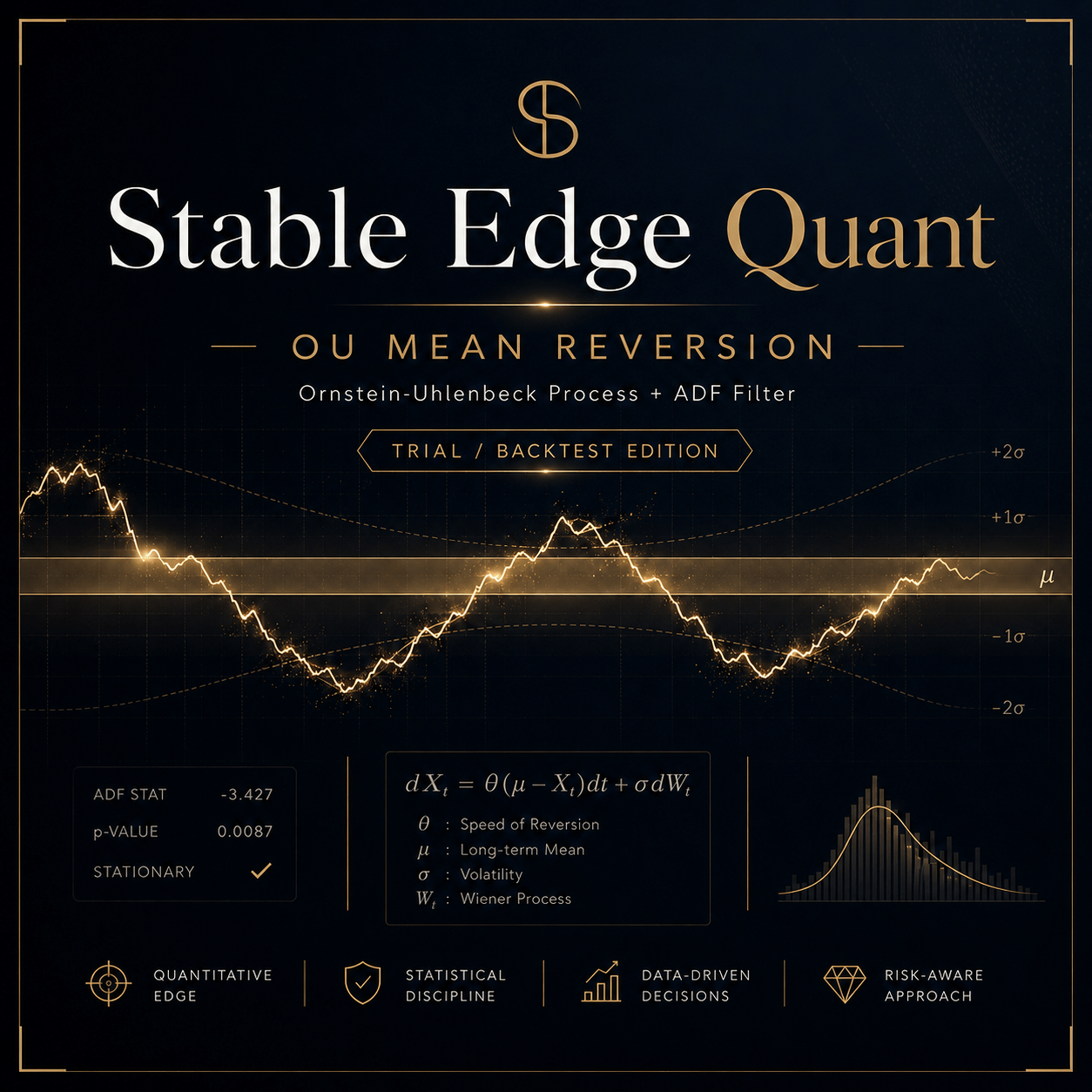 無料版 オルシュタイン ウーレンベック過程 平均回帰ea stable ege quant