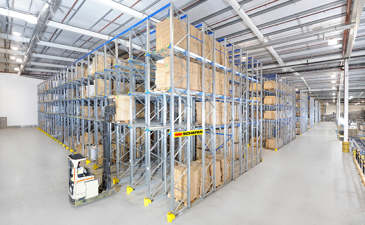 Warehouse rack storage systems