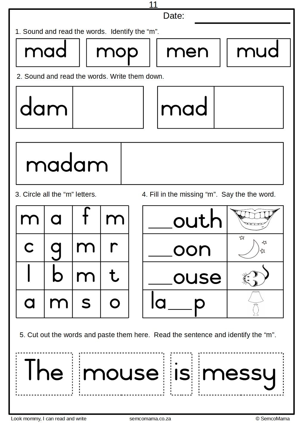 Look mommy, I can read and write (workbook)