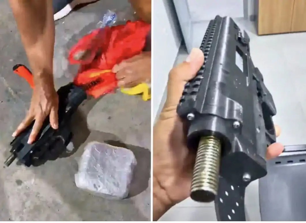 Submetralhadora 9 mm feita em impressora 3D é apreendida no Acre