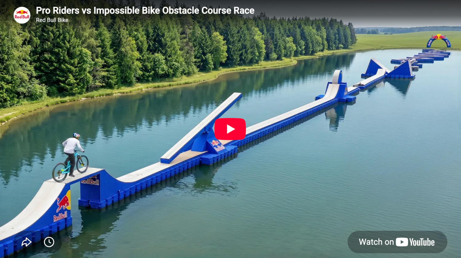 thumbnail from Pro Riders vs Impossible Bike Obstacle Course Race