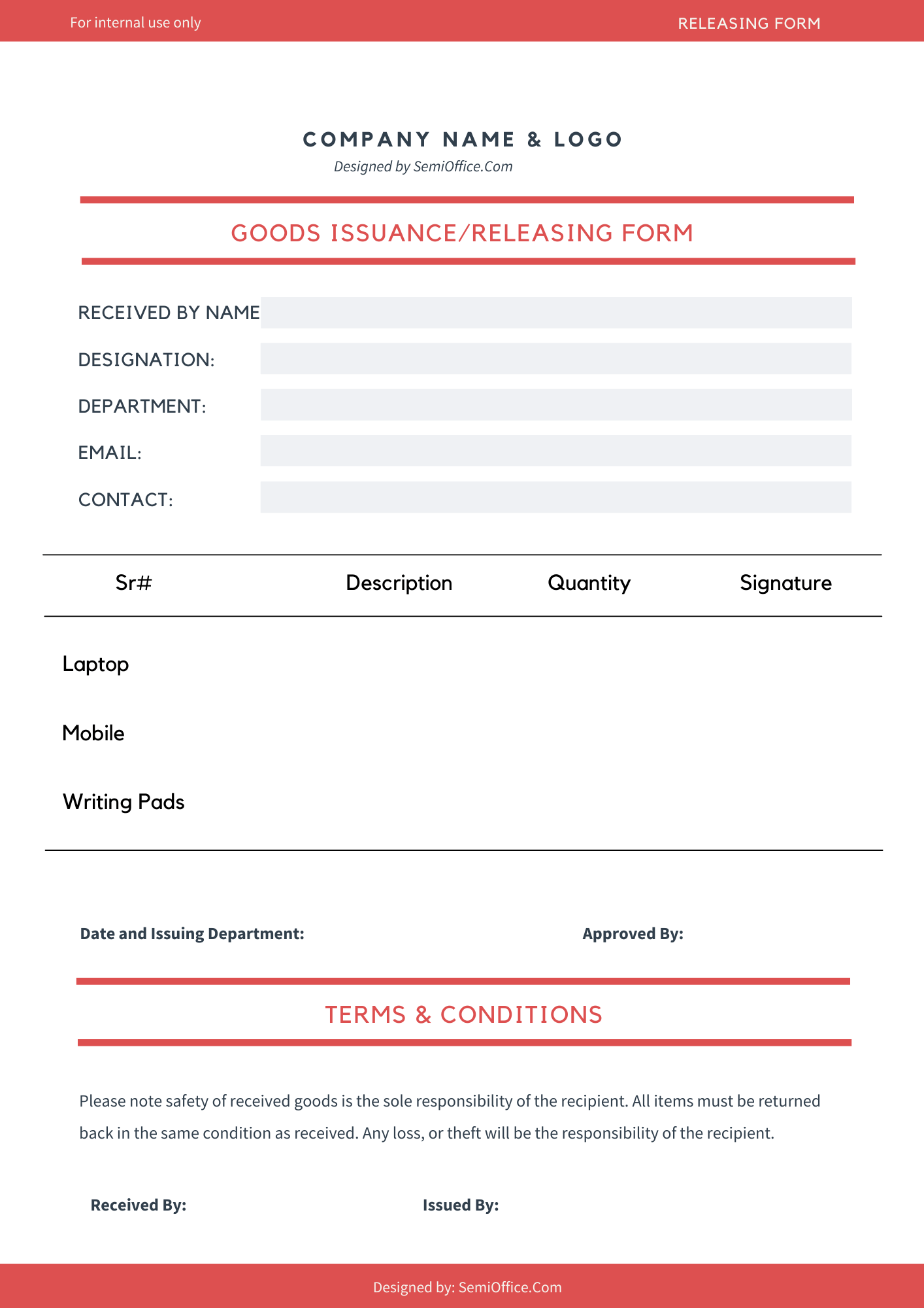 Customer Enquiry Form Template Word