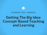 Getting The Big Idea Concept Based Teaching And Learning Southeast
