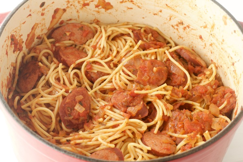 Easy Kielbasa Spaghetti Recipe Under 30 Minutes
