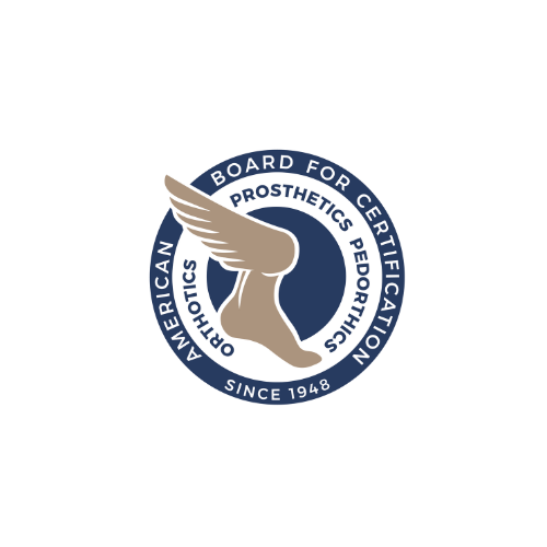 american board for certification - orthotics prosthetics pedorthics logo