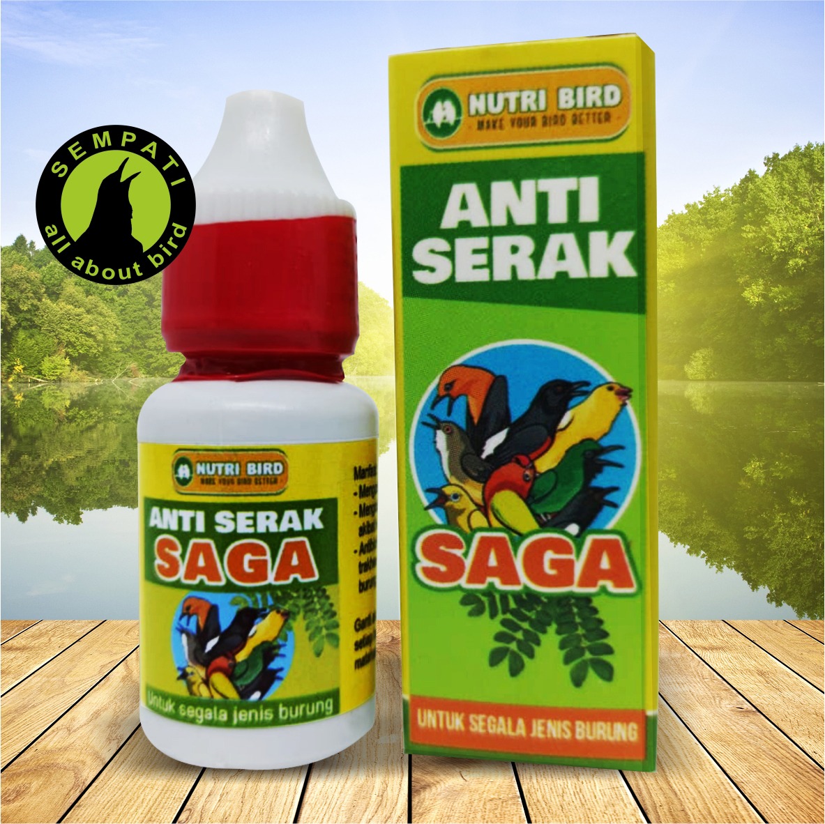 SAGA HERBAL FUMAYIN NUTRIBIRD OBAT BURUNG SAKIT SERAK BATUK RADANG THRAKEA  SARIAWAN – Sempati Bird Shop