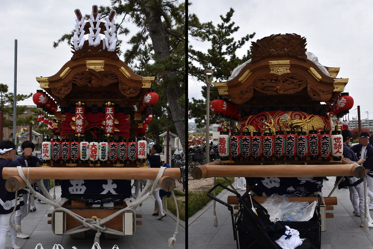 西宮市名塩八幡神社 名塩大西町地車 – 先代地車探訪記