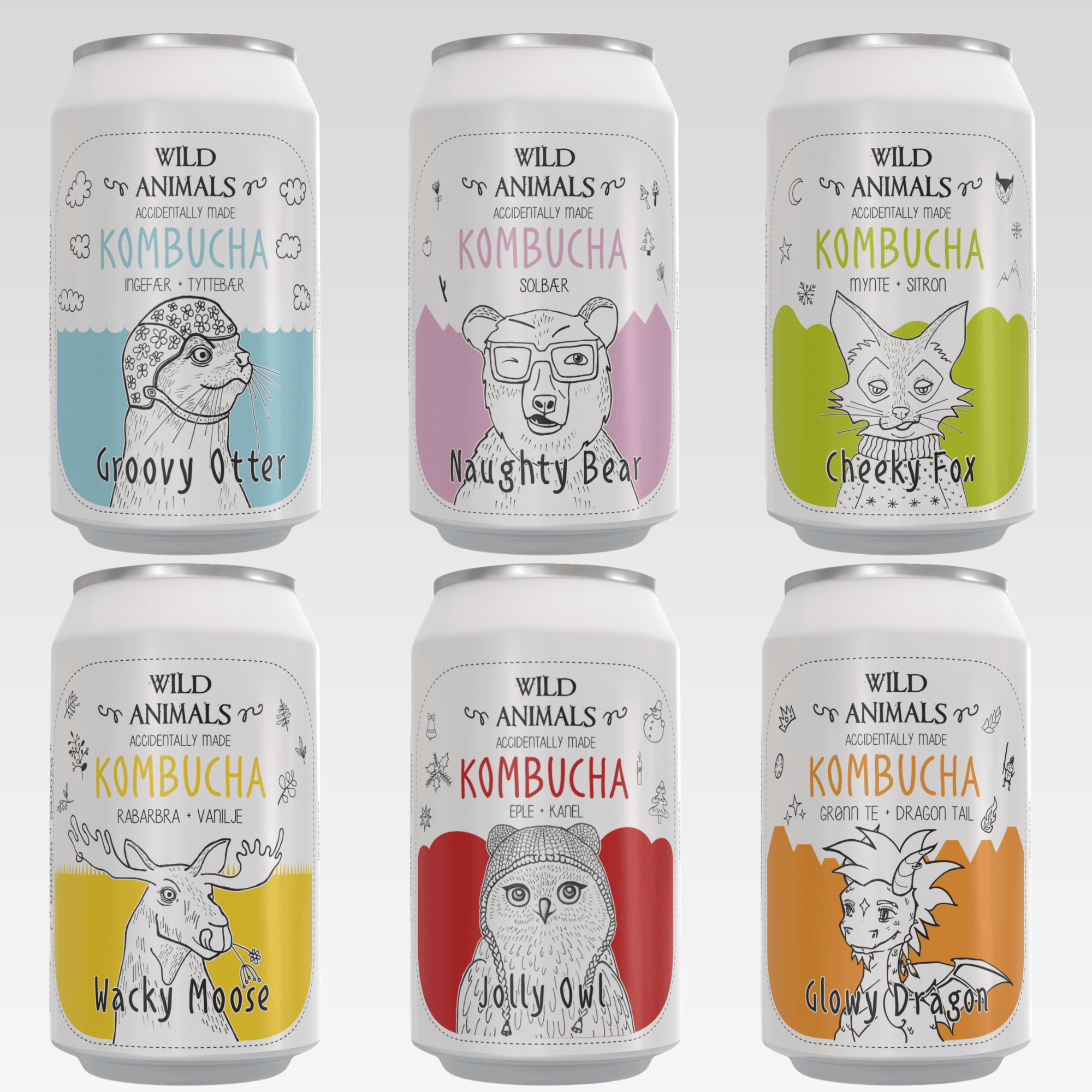 Wild Animals Kombucha - Mixed Box