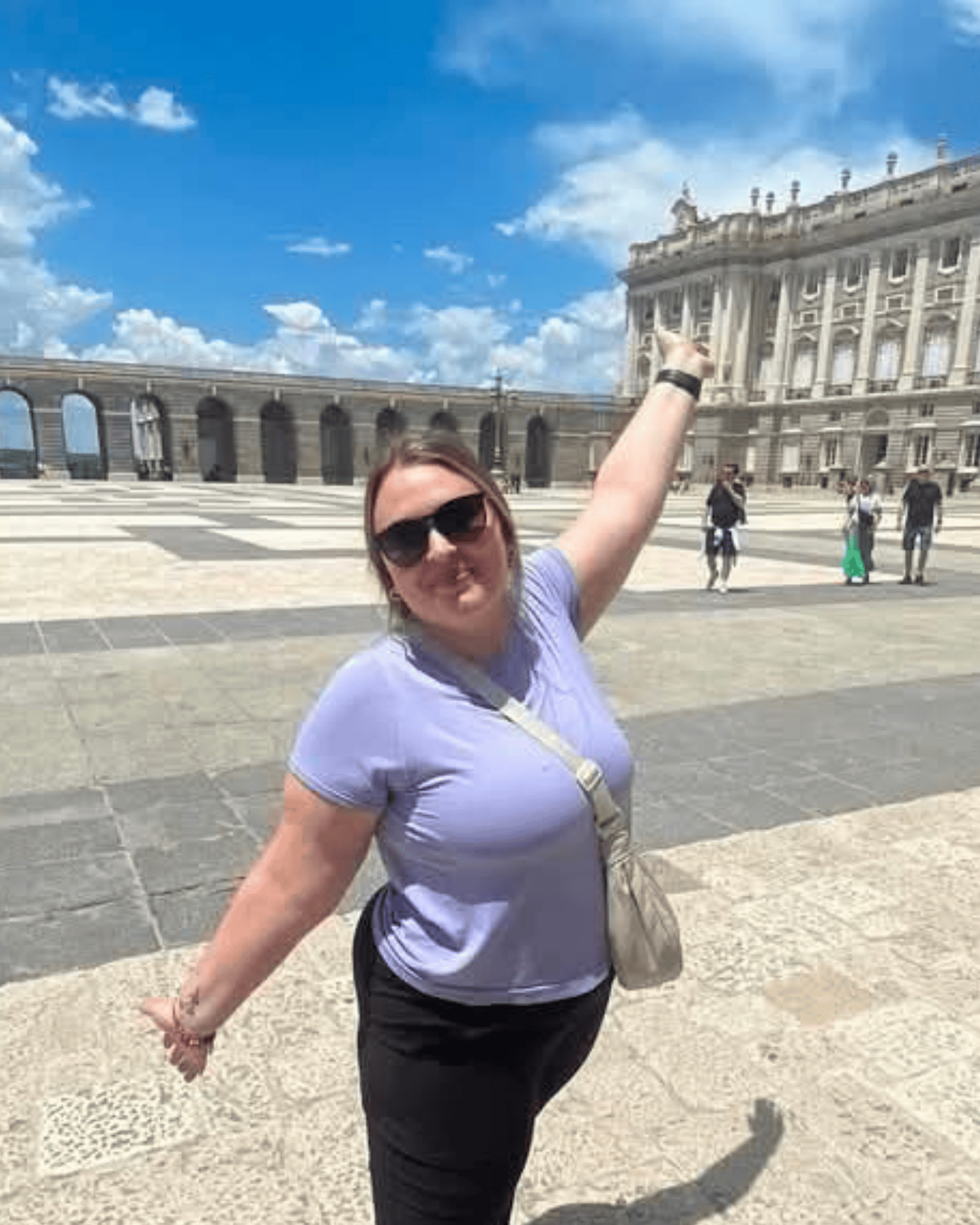 Spanish teacher Meg visiting Madrid, Spain