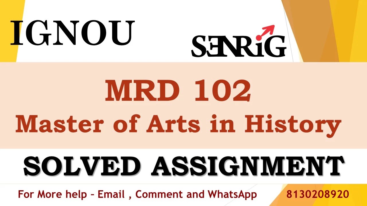 MRD 102 Rural Development Programmes Solved Assignment 2023-24
