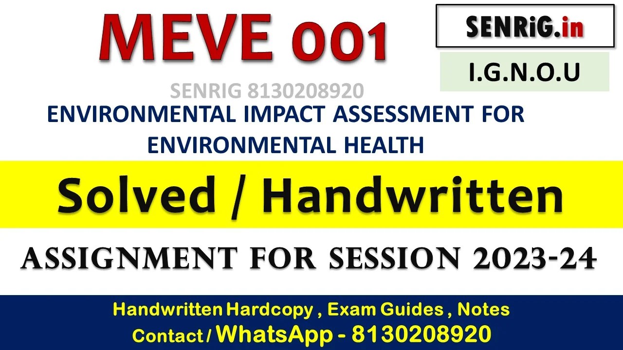Free ignou meve 001 solved assignment pdf download; Free ignou meve 001 solved assignment pdf; Free ignou meve 001 solved assignment 2021; Free ignou meve 001 solved assignment 2020