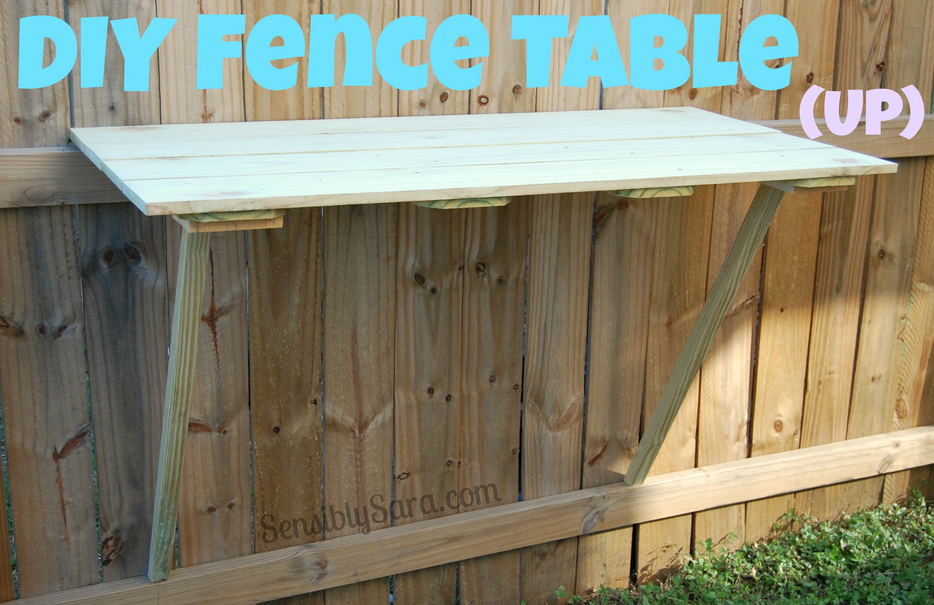 How To Make A Diy Fence Table For Your Backyard