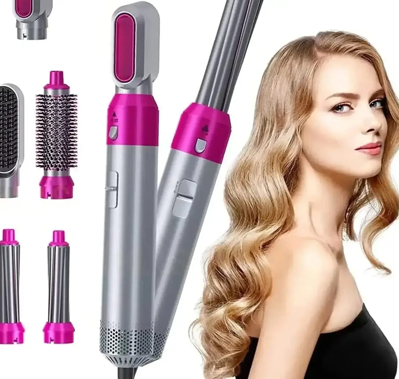 Hair tool women beauty showcased white background