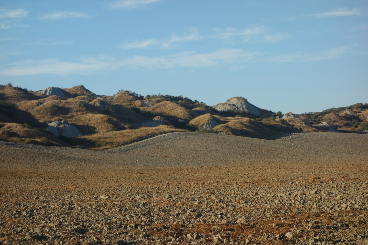 Crepuscolo di fine estate nel deserto di Accona