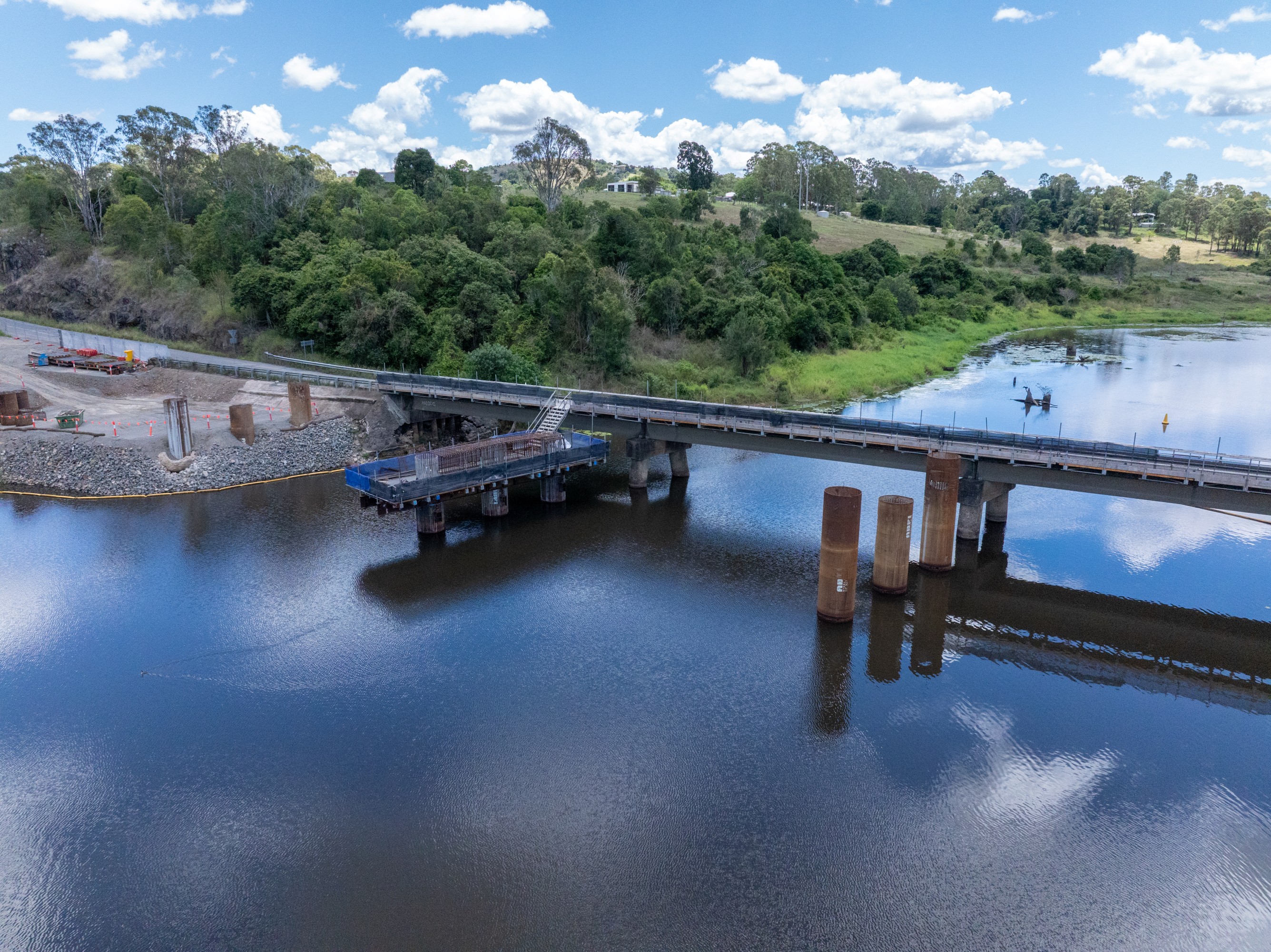 Lester Kropp Bridge works continue