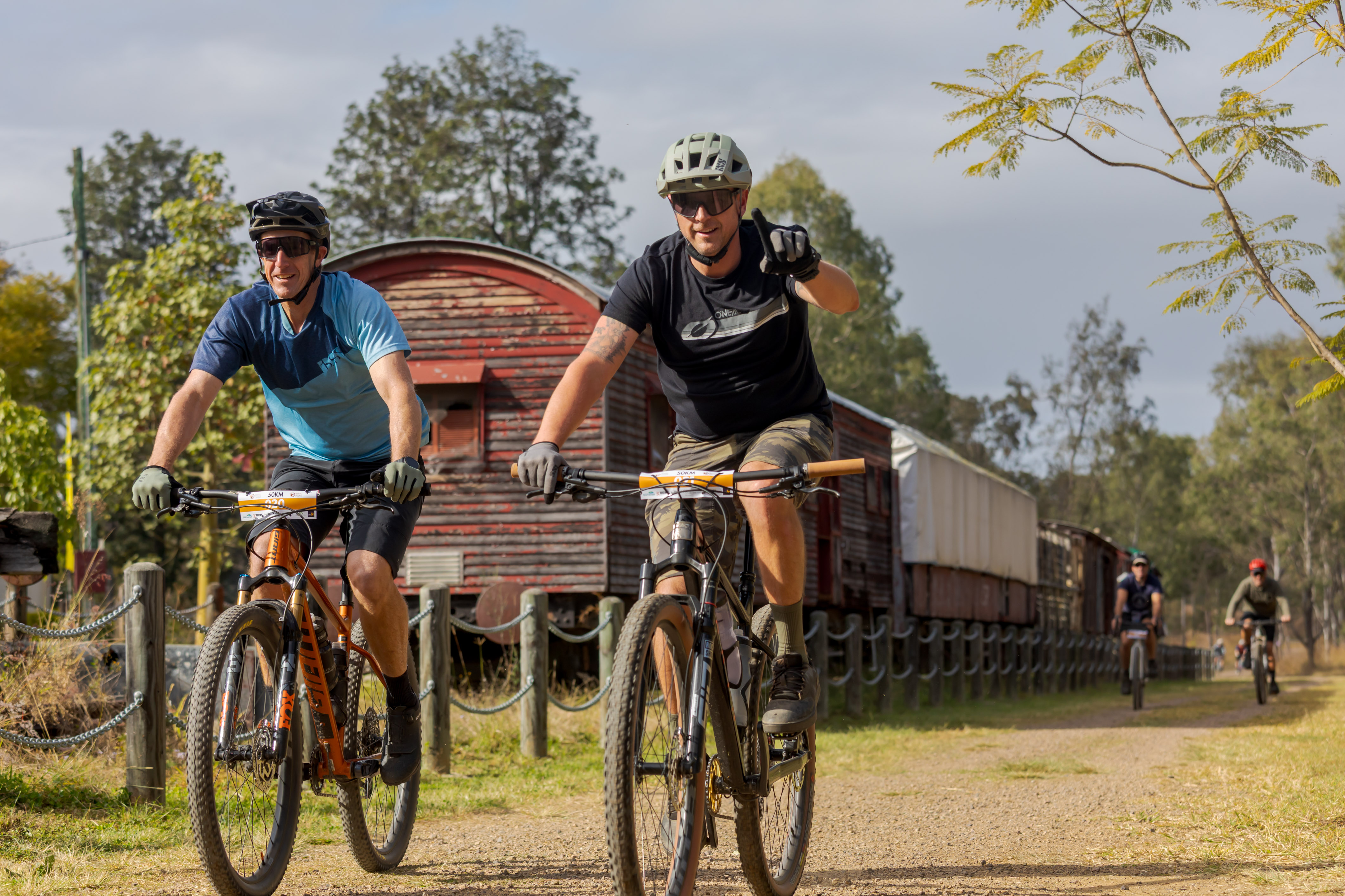 Pedal power packs Rail Trail for festival