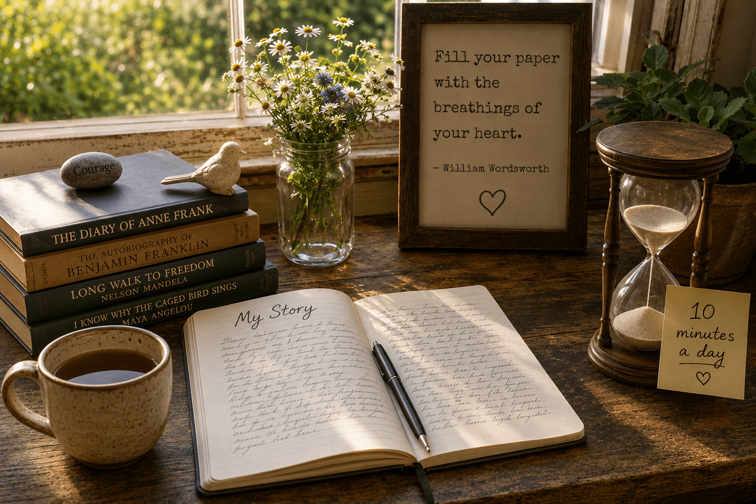 Ten minutes a day keeps the writer’s block away