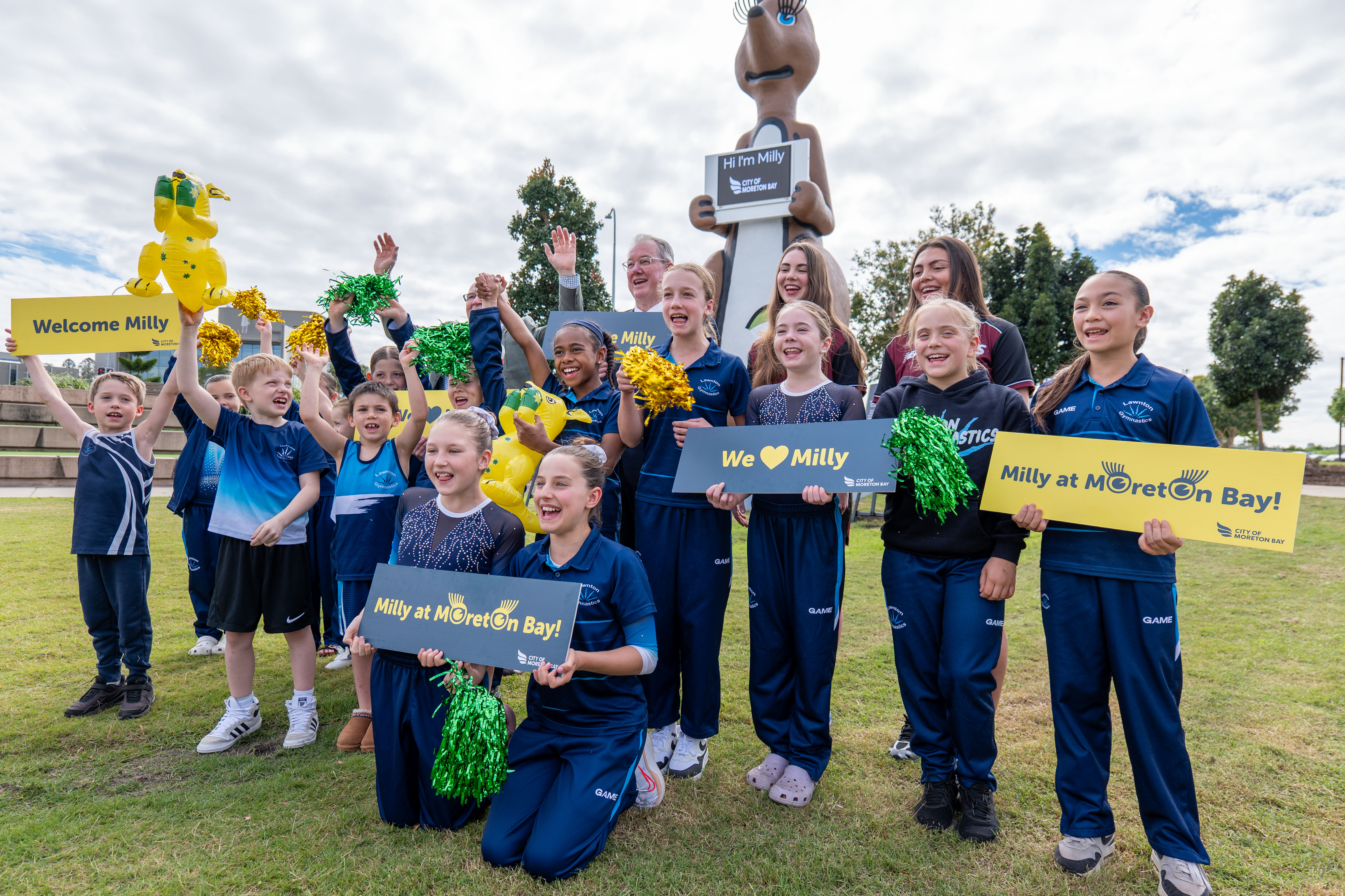 Historic mascot hops into Moreton