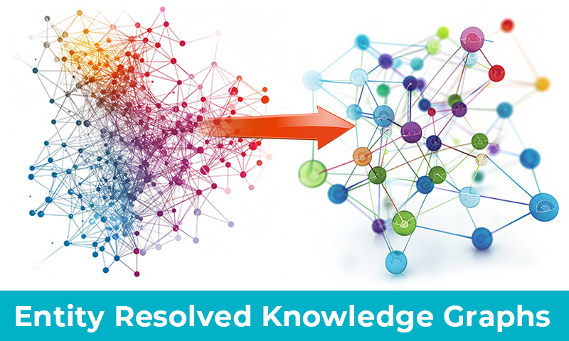 Entity resolved knowledge graph visualization