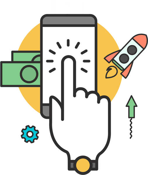 Icona PPC pubblicità pay-per-click Google Ads servizi SeoMask