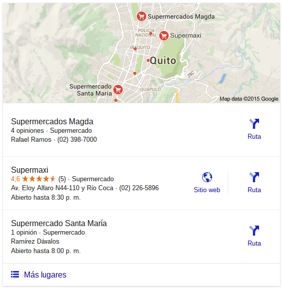 Google local Pack