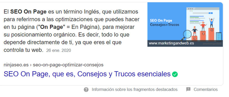 Featured Snippet.