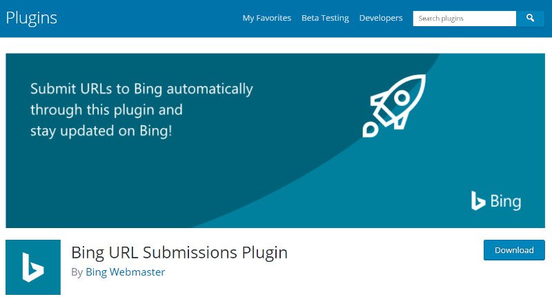 Bing Wordpress Plugin.