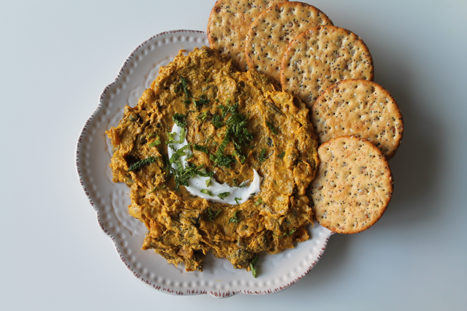 persian eggplant yogurt dip - borani e bademjoon