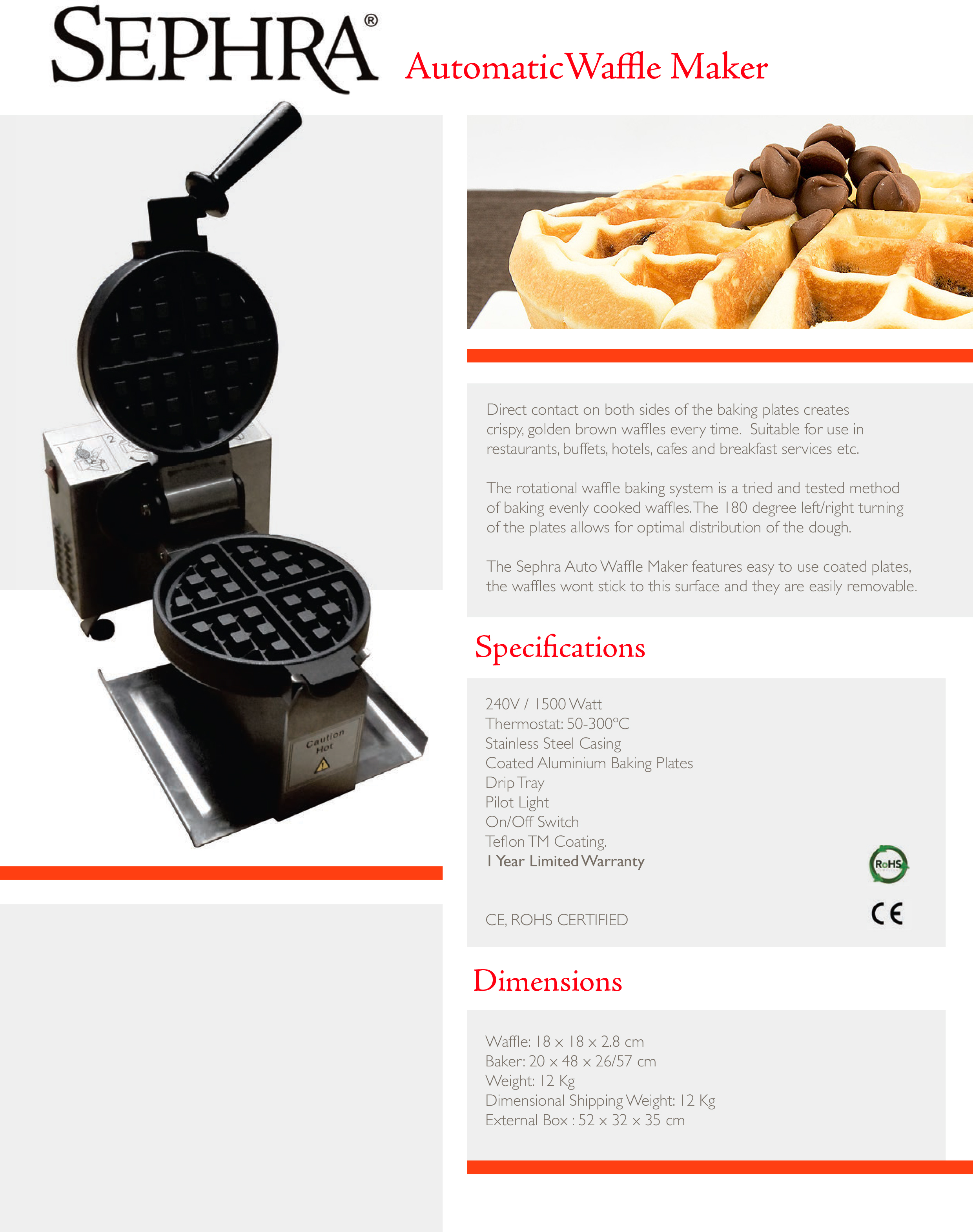 waffle maker at hotels