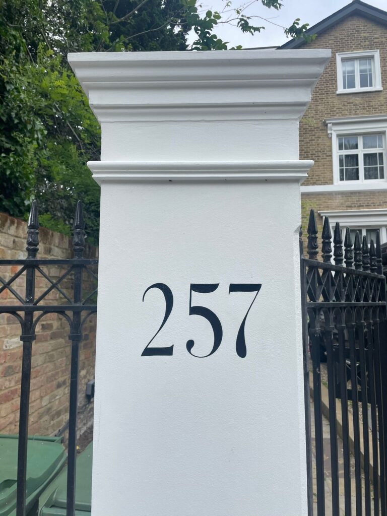 Traditional Sign Writer London Margate Gold House Numbers Specialist