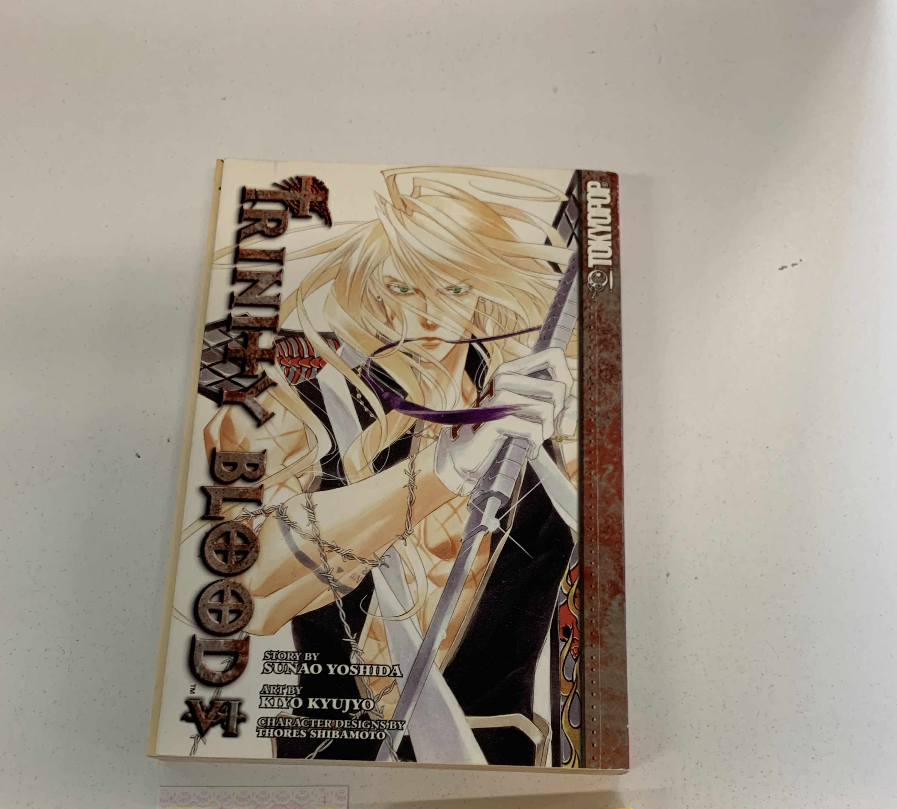 Trinity Blood Manga Volume 6 by Sunao Yoshida Kiyo Kyujyo published by Tokyopop