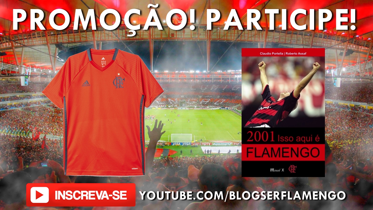 Promoção! Uma camisa oficial do Flamengo e livro Isso aqui é Flamengo