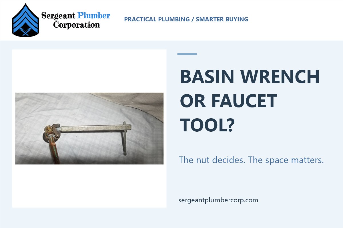 Basin wrench or faucet tool? Sergeant Plumber comparison with an original tool photograph