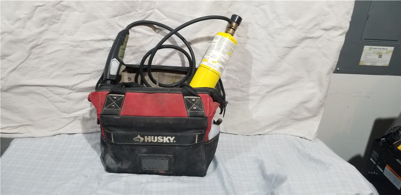 Sergeant Plumber copper-work tools in a field bag
