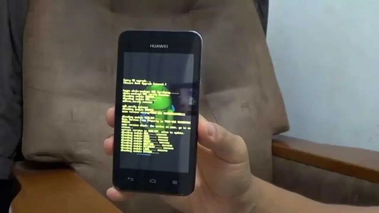 Huawei en modo fastboot listo para reparación