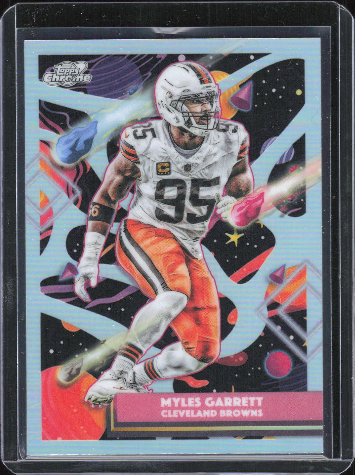 2025 Topps Chrome Cosmic #24 Myles Garrett Refractor