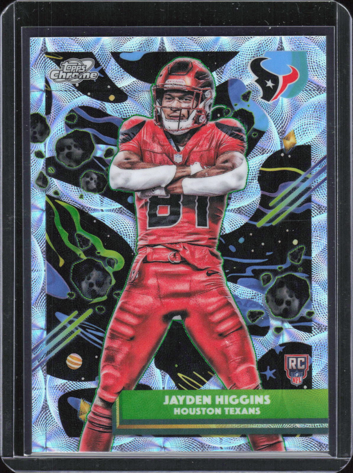 2025 Topps Chrome Cosmic #140 Jayden Higgins Refractor